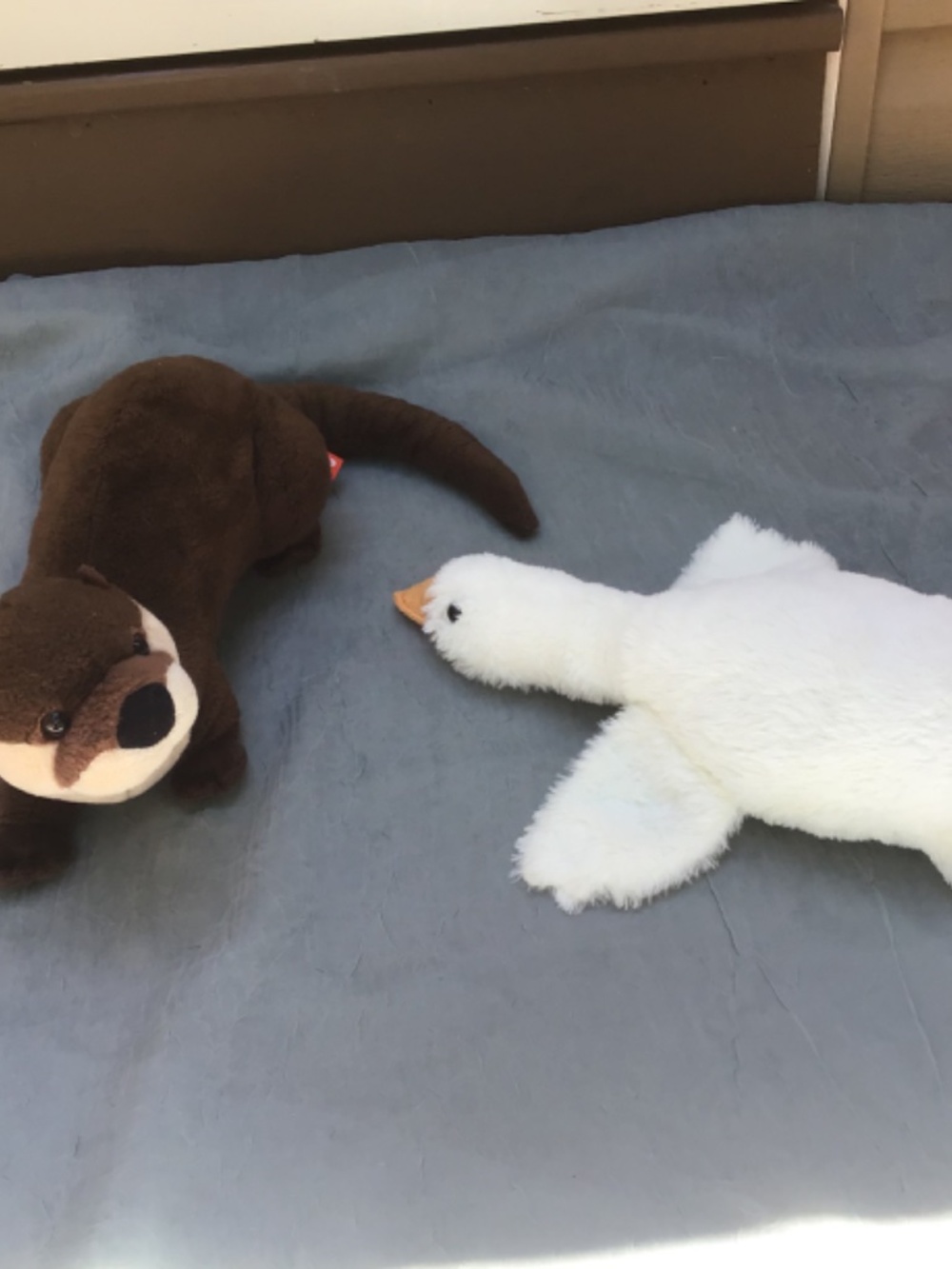 Realistic Otter (Like New) from Zoo &  Belly Down Goose Clean Stuffed Animals - Picture 4 of 11